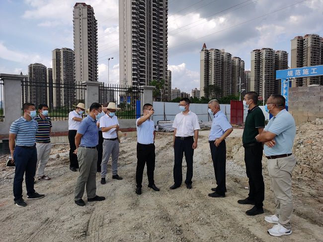 高鑫（右四）在项目现场。翁职信 摄（建图）.jpg